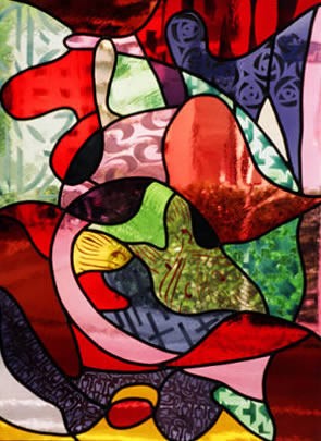 Grisaille Hand Painted Glass