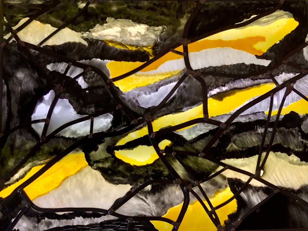 Dalle de Verre Glass Art Piece